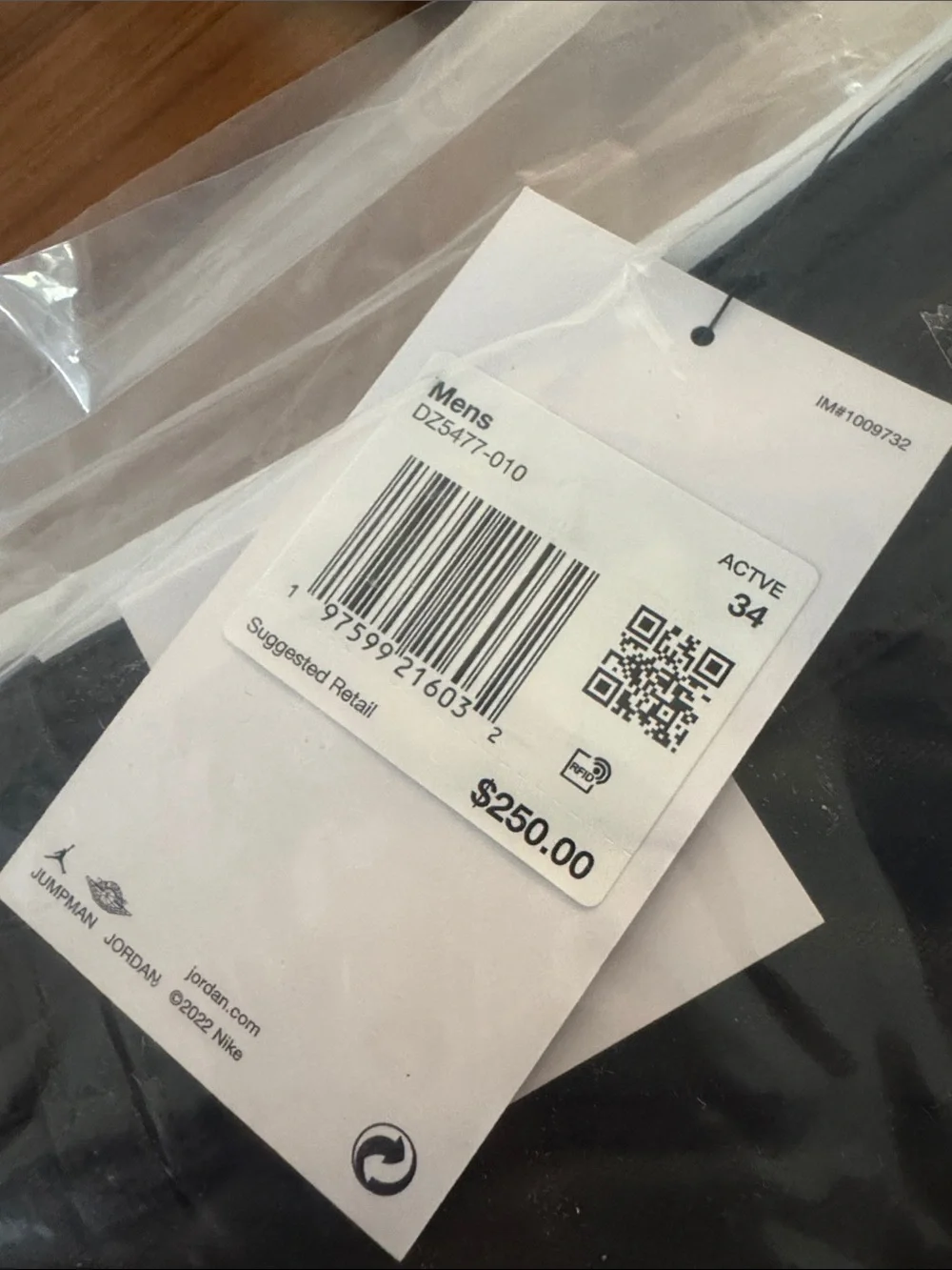DS Jordan x Travis Scott Wax Shorts - SIZE 34